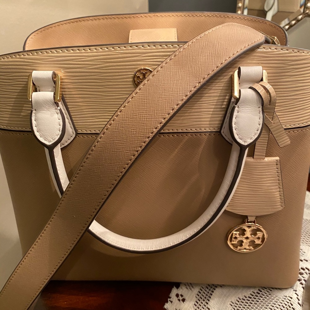 Tory Burch Color-block Triple Compartment Tote